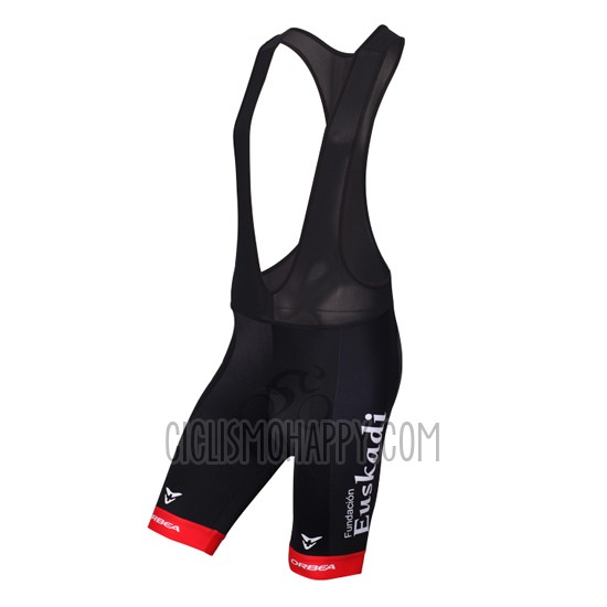 Euskadi Cycling Jersey Bib Short 2016 Men Short Sleeve Black and Green